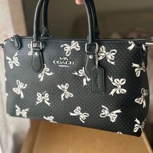 Coach Georgia Satchel in Bow Print